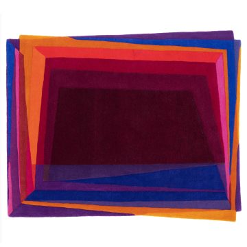 Discounted Modern Designer Red Rug Rothko-Esque Rug