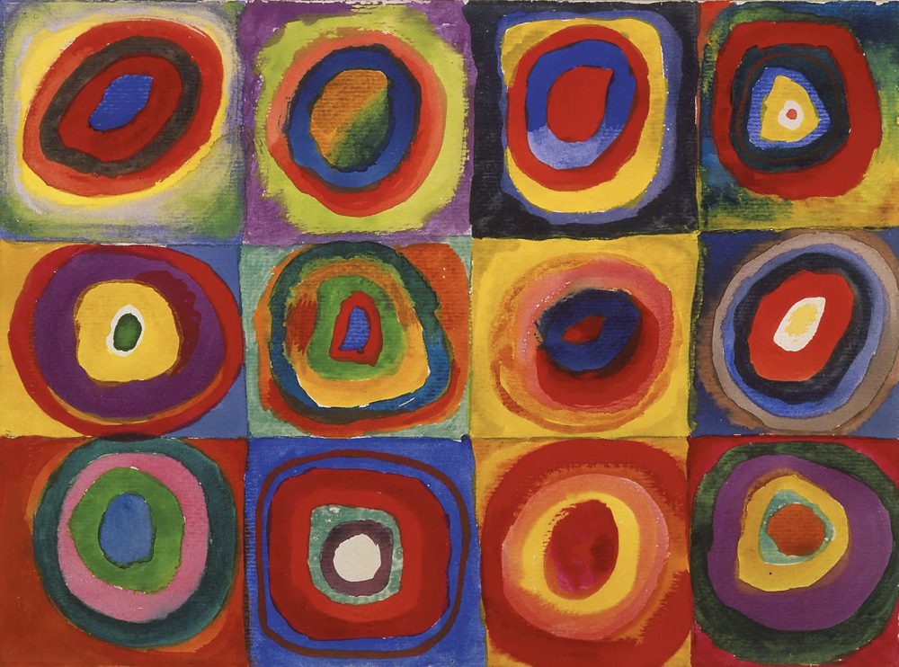 Wassily Kandinsky Squares with Concentric Circles