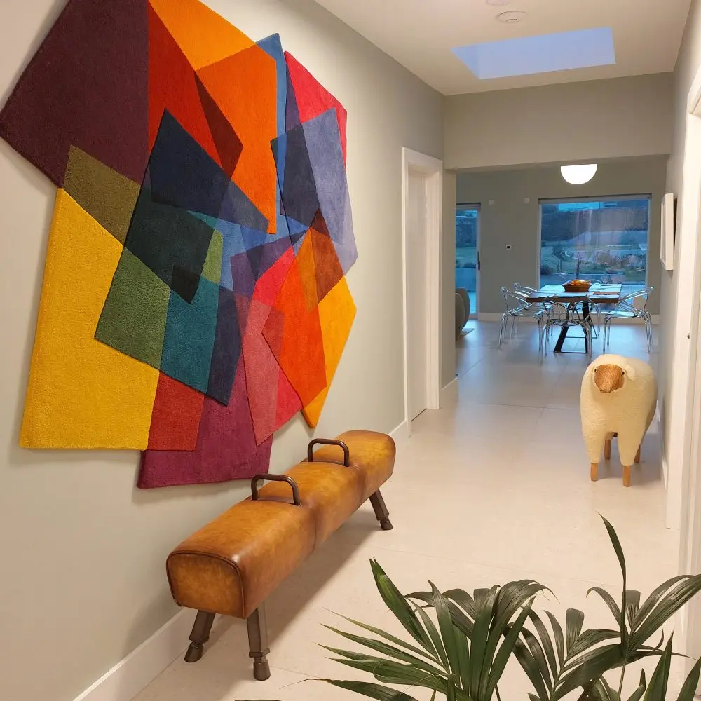 Colourful Modern irregular Wall Hanging After Matisse Rug