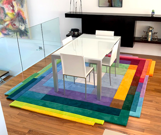 Chromatic Pixels Area Rug Sonya Winner