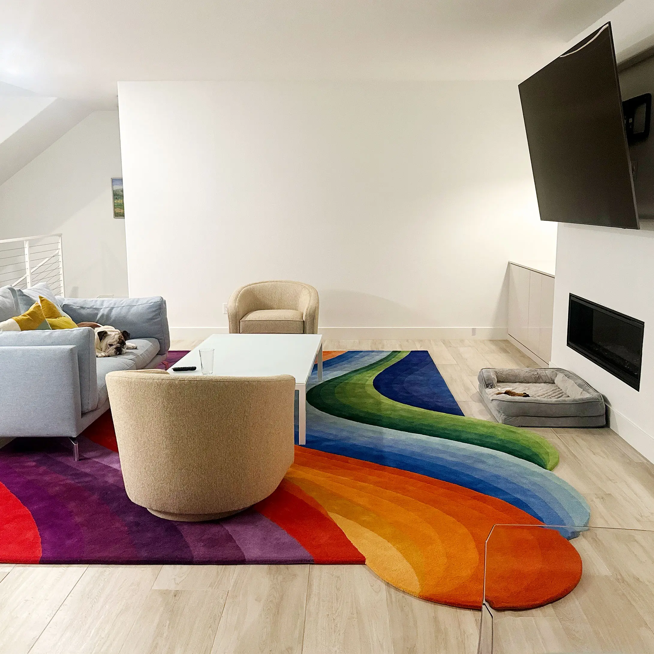 The Wave Colourful Area Rug