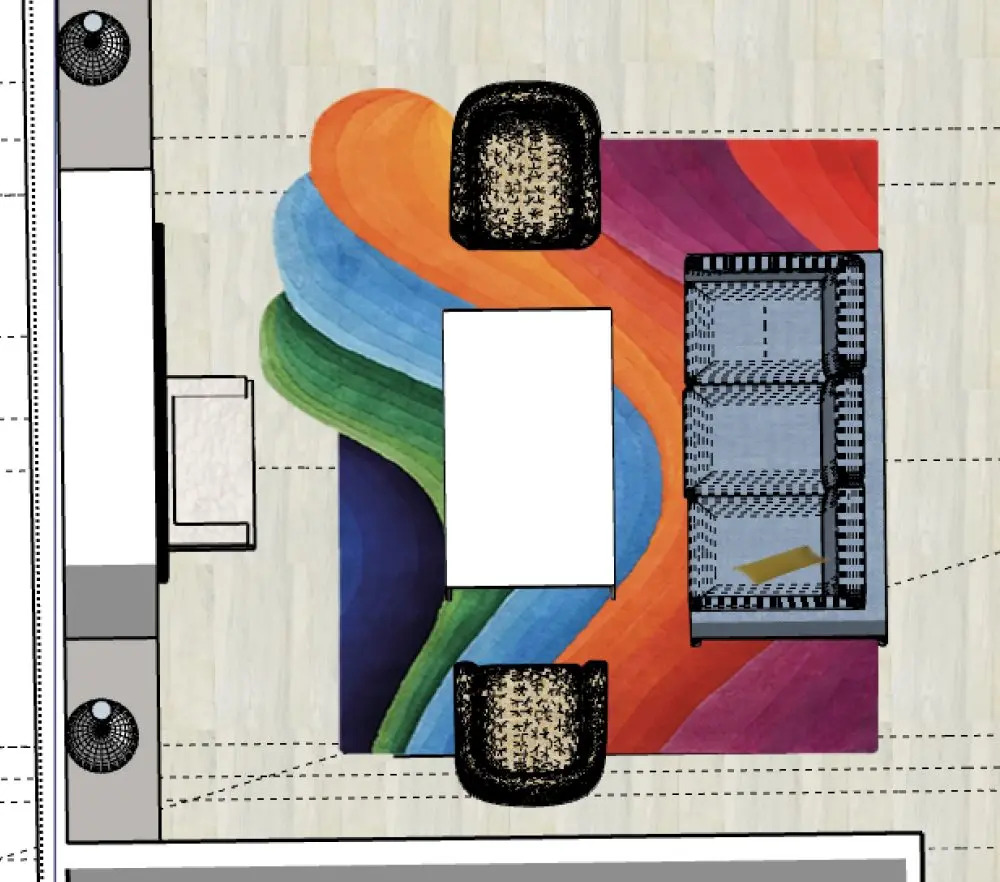 Wave Rug Modern Rug Visualisation Sonya Winner