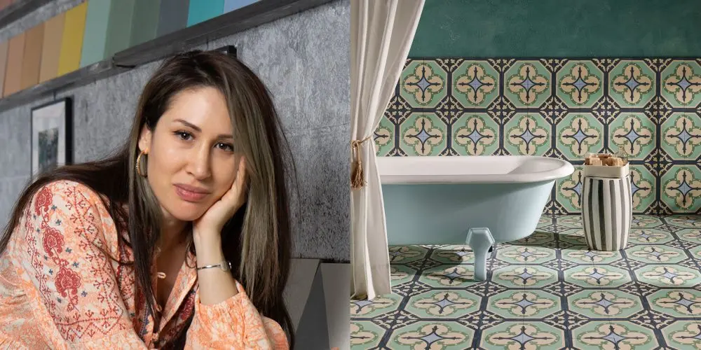 Artist Damla Turgut, one of the 'Sonya Loves' Contemporary Designers 2024, founder & Creative Director of Otto Tiles and their 'Valencia' tiles