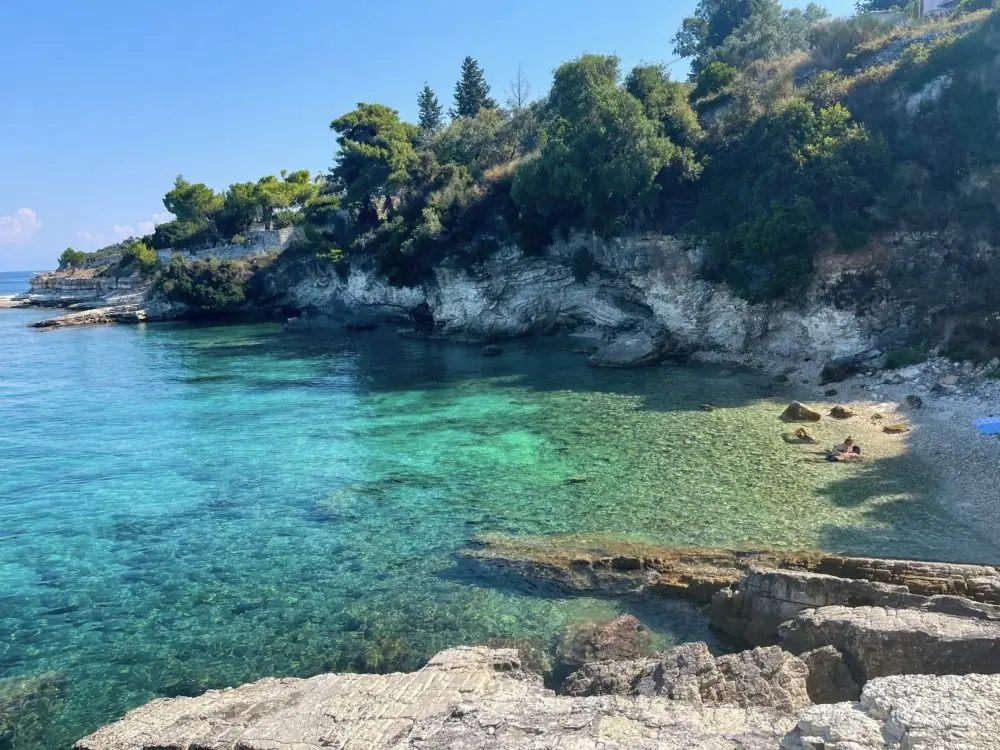 Blue waters of Greece