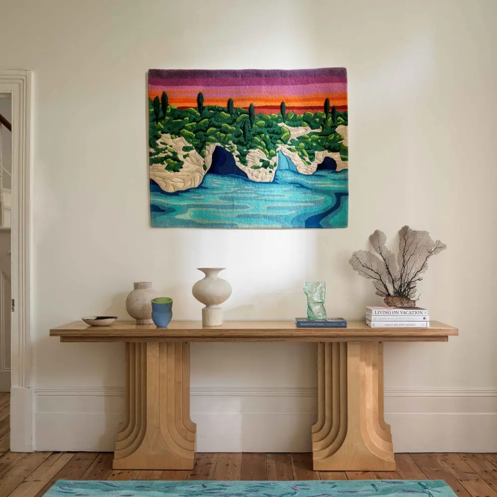 Island Sunset Rug Wall Hanging Sonya Winner