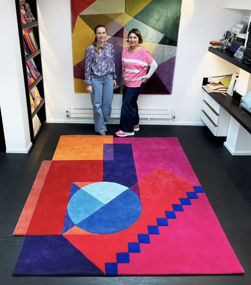 Sonya Winner and Cheryl Saunders Santorini contemporary rug collection 