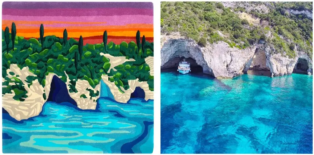 Island Sunset Rug Wall Hanging Sonya Winner