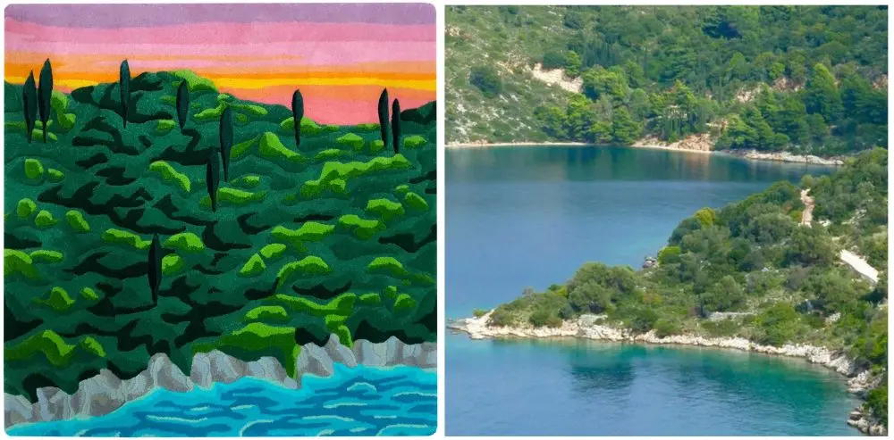 Island Sunrise Rug Wall Hanging Sonya Winner
