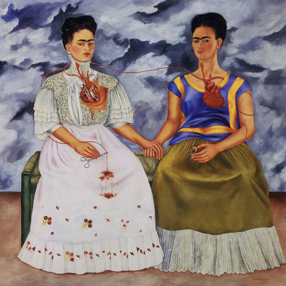 Frida Kahlo The Two Fridas Self Portrait