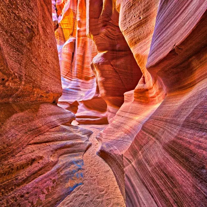 The shapes of the Sedona canyons Arizona