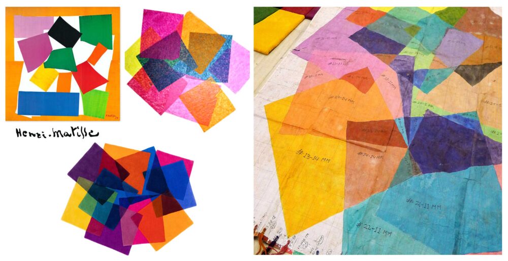 After Matisse rug process transparency