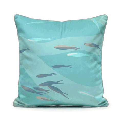 Set of 3 Fishes Light Cushions