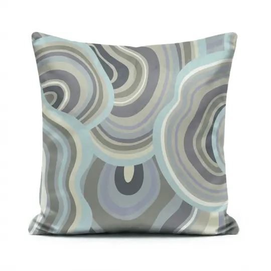 Burgundy purple and orange designer velvet cushion
