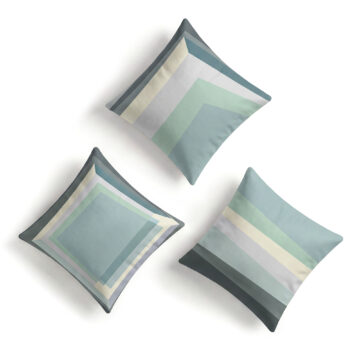 Soft Velvet Grey Rothko inspired set of 3 cushions