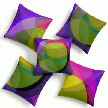 Set of 5 galaxy cushions