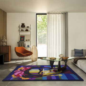 Viva Musa rug in a living room