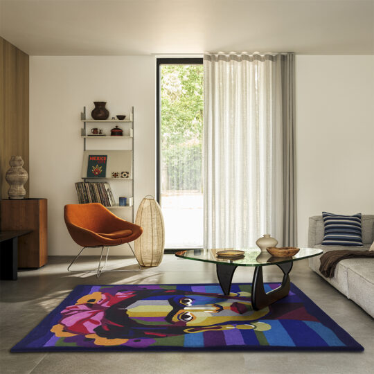 Viva Musa rug in a living room