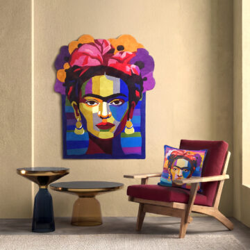 Viva Musa wall hanging and cushion