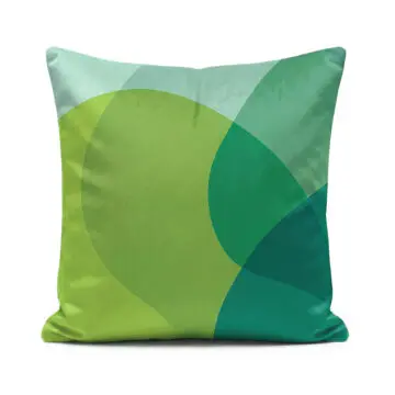 Green soft velvet Jellybean Lime cushion
