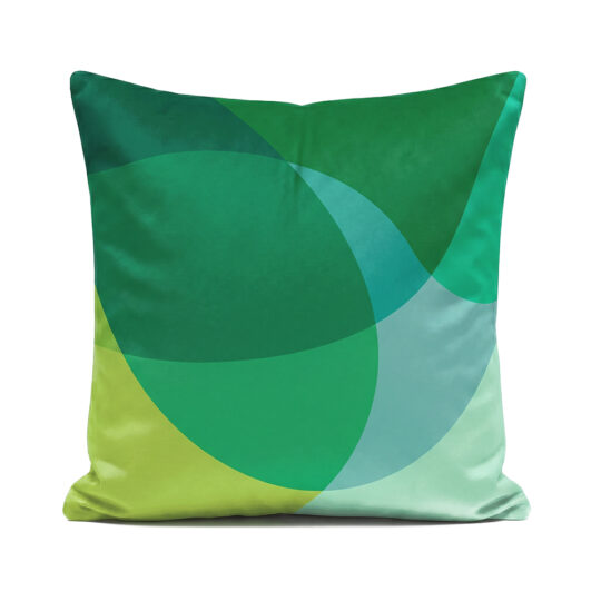 Green soft velvet Jellybean Lime cushion