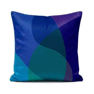 Blue and purple soft velvet cushions Jellybean designs