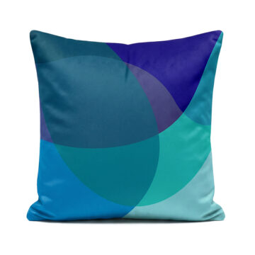 Blue and purple soft velvet Jellybean cushions