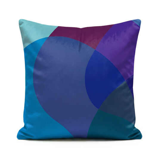 Blue and purple soft velvet Jellybean Berry cushions