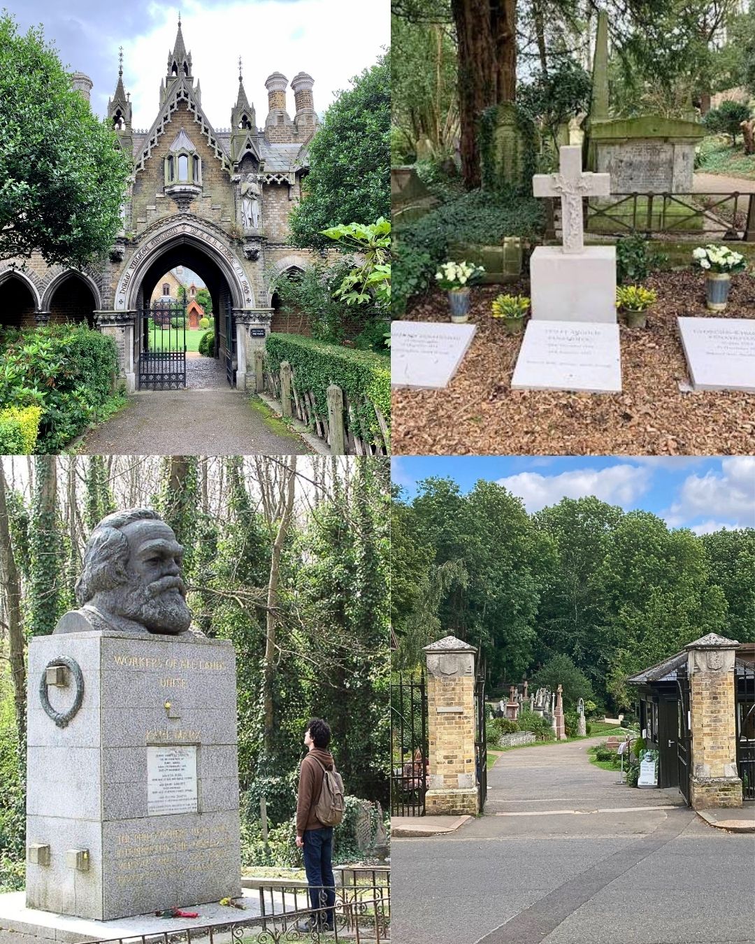 Highgate Cemetery London, famous graves Karl Marx and George Michael tour