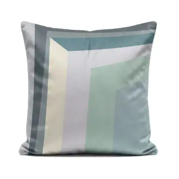 Luxury grey Rothko inspired soft velvet cushion