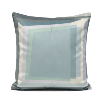 Luxury grey Rothko inspired soft velvet cushion