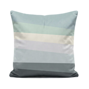 Luxury grey Rothko inspired soft velvet cushion