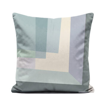 Luxury grey Rothko inspired soft velvet cushion