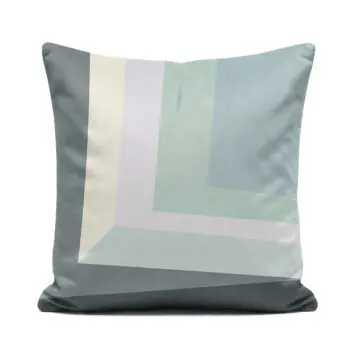Luxury grey Rothko inspired soft velvet cushion