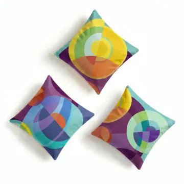 set of 3 sonia and sonya soft velvet cushions