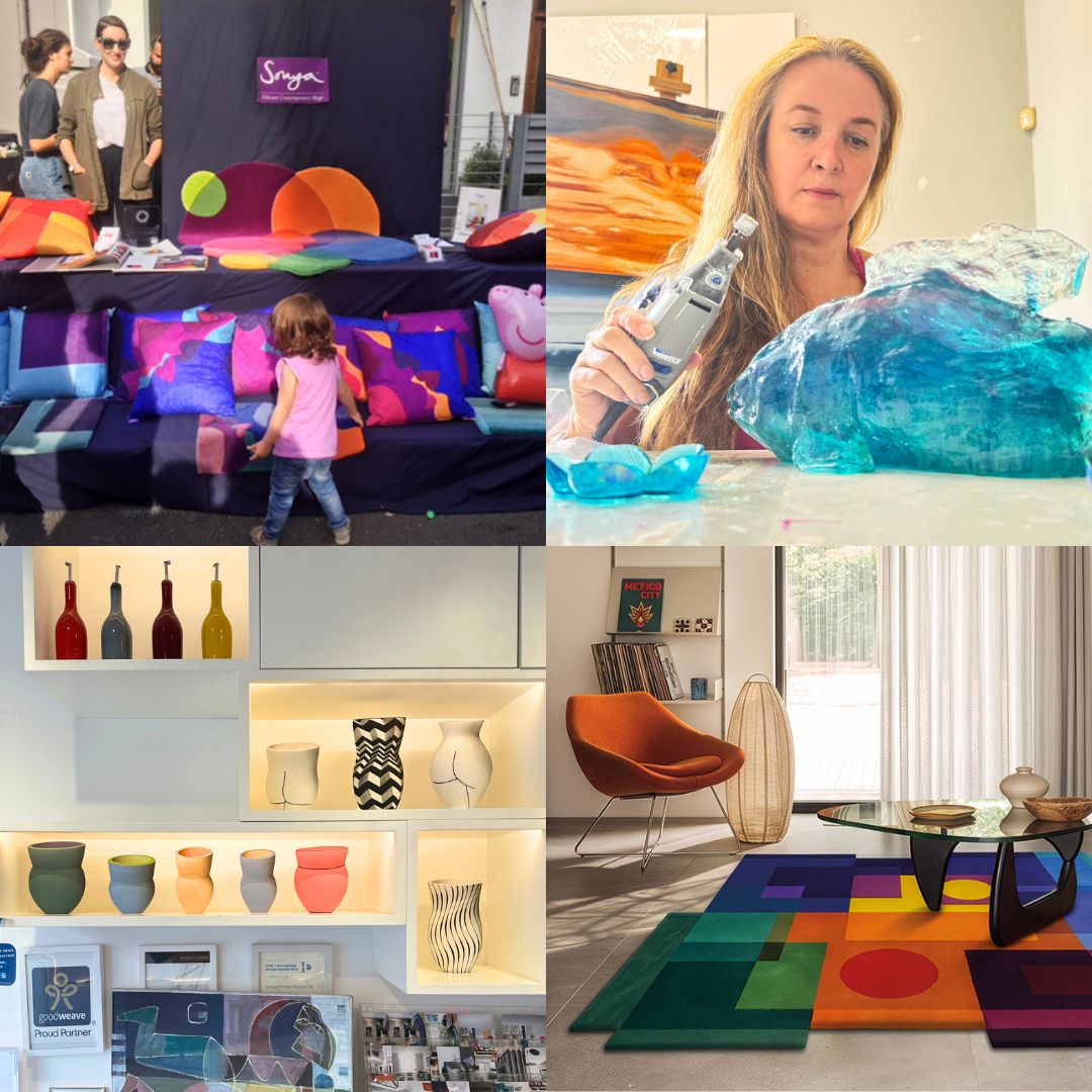 Selling cushions and rugs, artist Lauren Super exhibition at the York Rise Street Party 2026