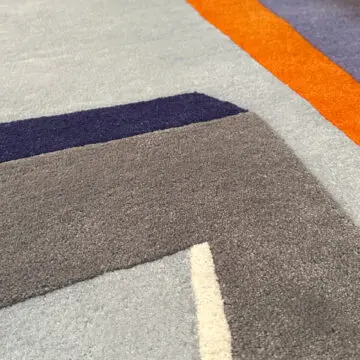 Close up interlocking rug by sonya winner