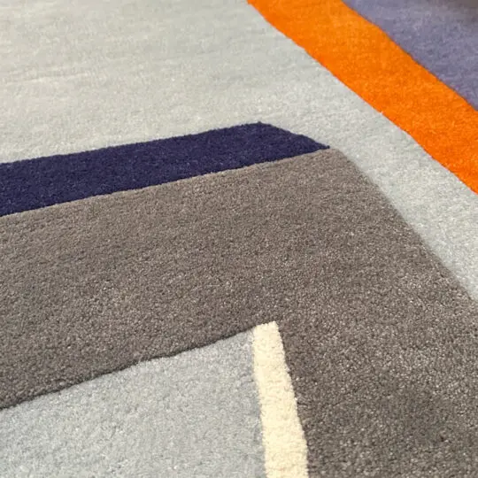 Close up interlocking rug by sonya winner
