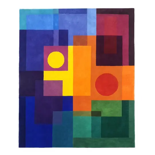 Geometric colourful Solar Chroma Rug
